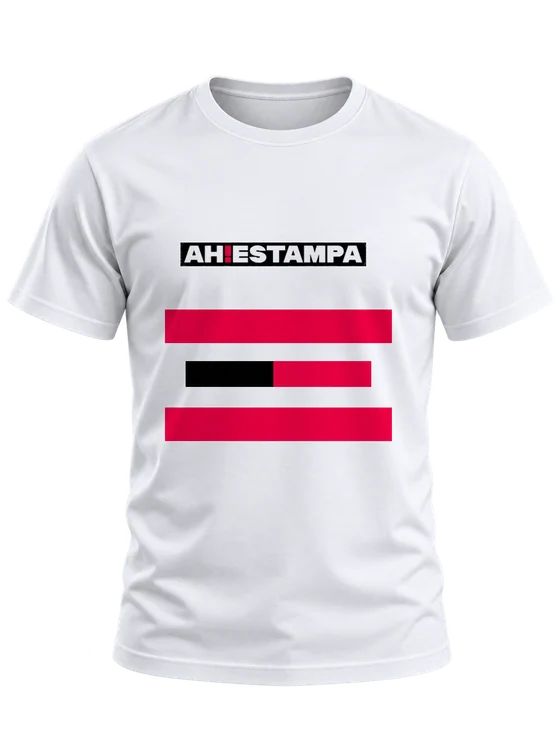 Aplicação Ritmo na mesma camiseta — simulação ilustrativa.