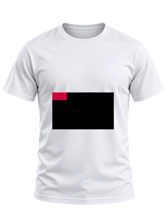 Aplicação Essência na mesma camiseta — simulação ilustrativa.
